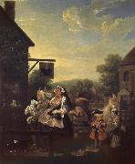 Four hours a day in the evening, William Hogarth